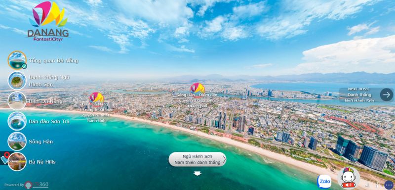 Dự án ứng dụng VR360: Một chạm đến Đà Nẵng