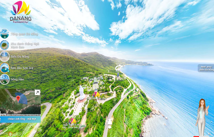 Bản đồ du lịch thực tế ảo: Điểm đến nổi tiếng tại Thành phố Đà Nẵng