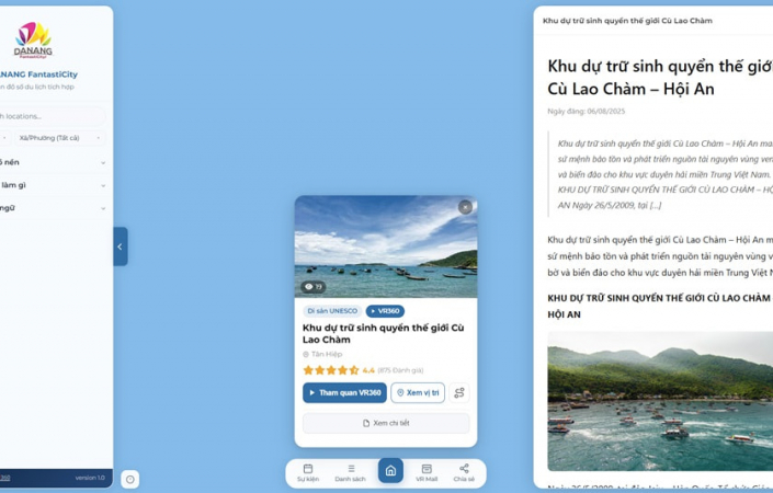 Bản đồ số du lịch Đà Nẵng: Góc nhìn từ công tác quản lý