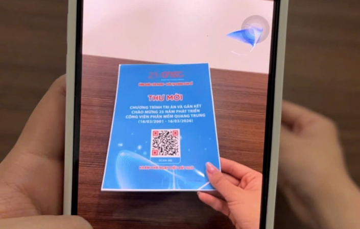 AR Thiệp mời chương trình Tri ân