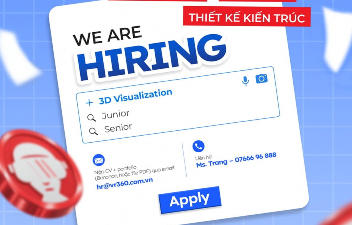 VR360 tuyển dụng Kỹ thuật viên 3D