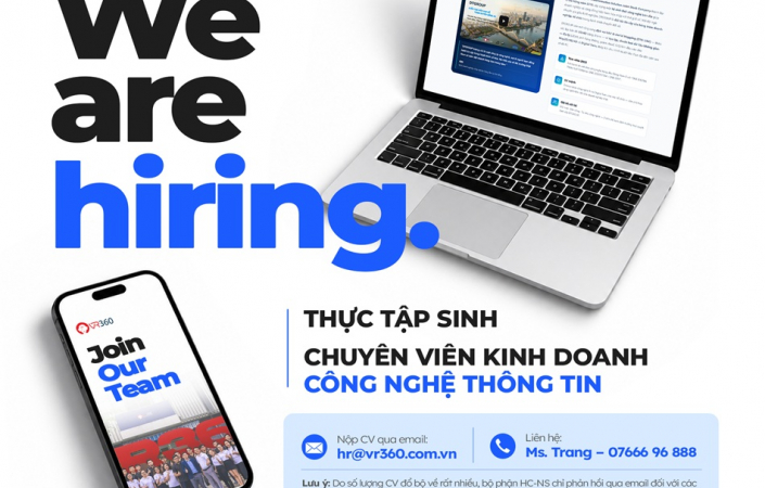 VR360 tuyển dụng tháng 10/2026