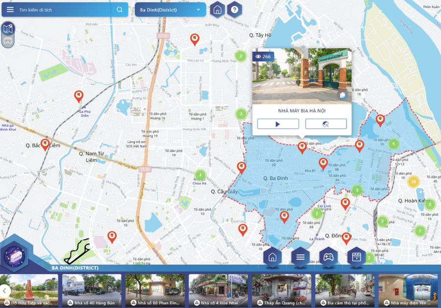 Tính năng vrsmart tourism