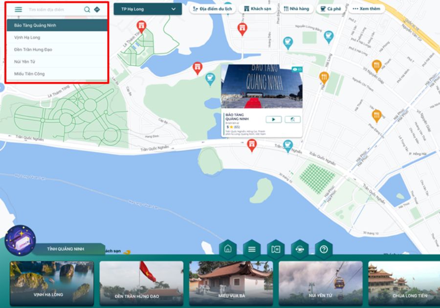 Tính năng vrsmart tourism