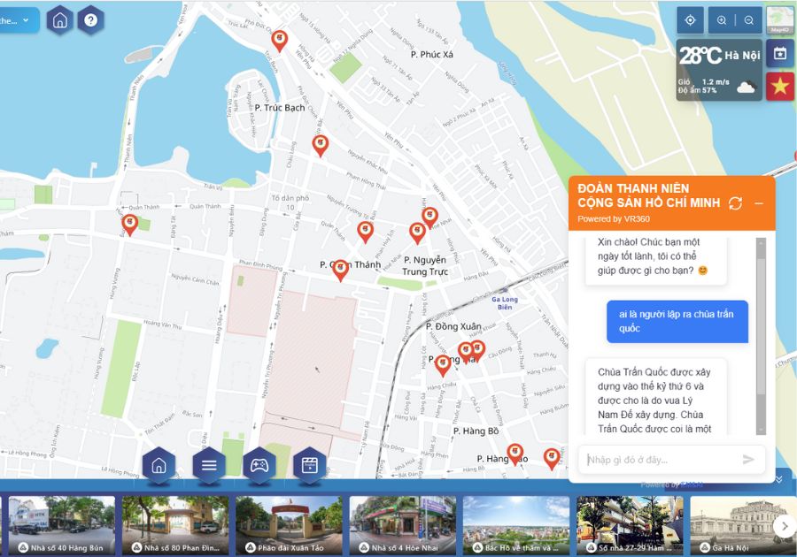 Tính năng vrsmart tourism