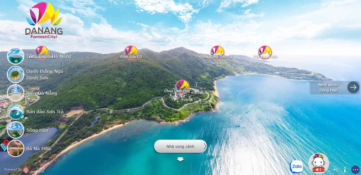 Dự án ứng dụng VR360: Một chạm đến Đà Nẵng