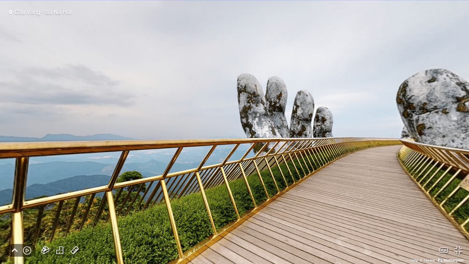 Số liệu hóa không gian Cầu Vàng bằng công nghệ 3D