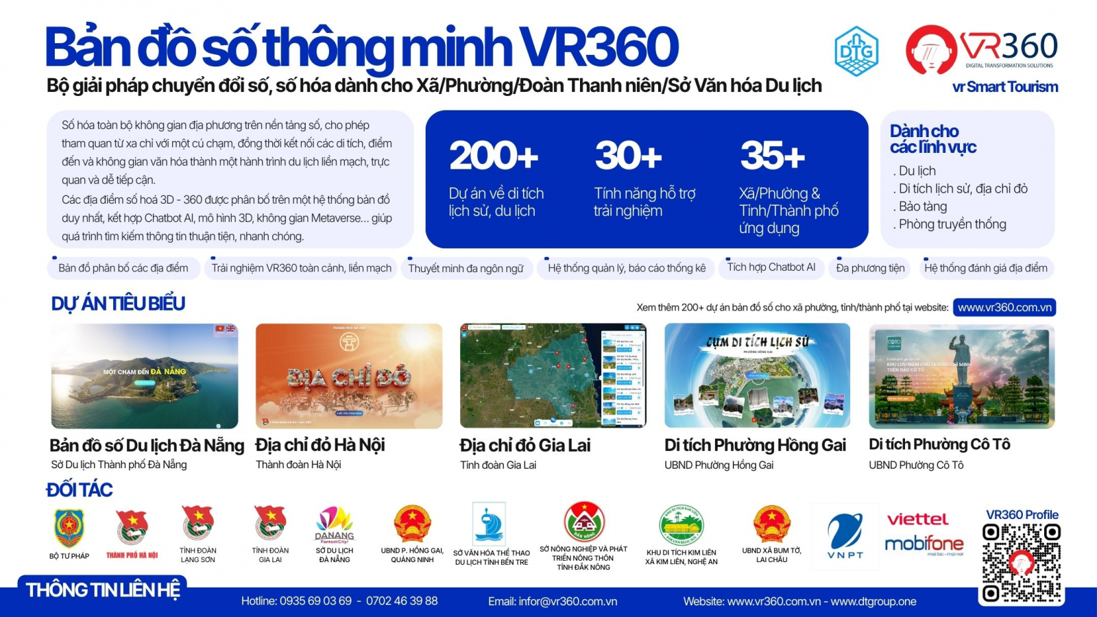 Bản đồ số từ VR360 dành cho xã phường