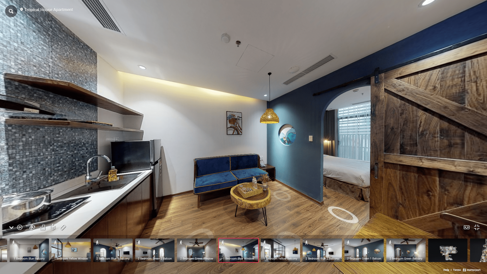Tham khảo về không gian 3D của Tropical House Apartment: