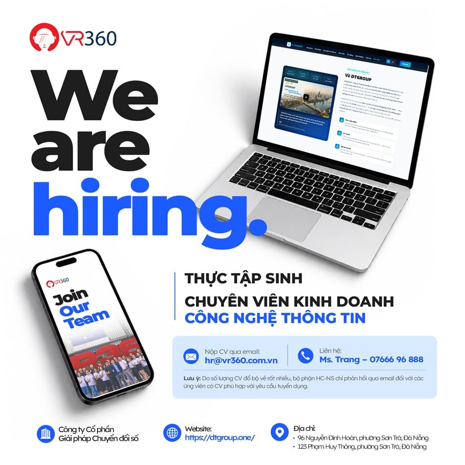 VR360 tuyển dụng tháng 10